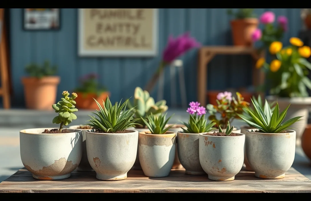 how to paint concrete flower pots - how to paint concrete flower pots?