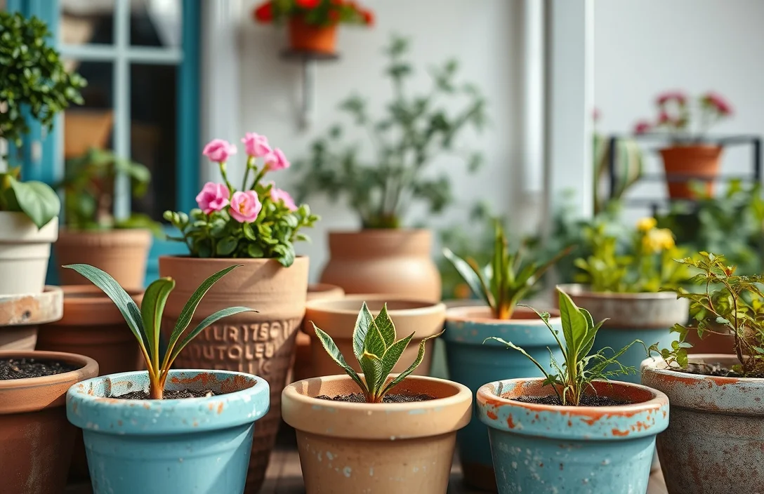 how to paint concrete flower pots that stick - how to paint concrete flower pots?