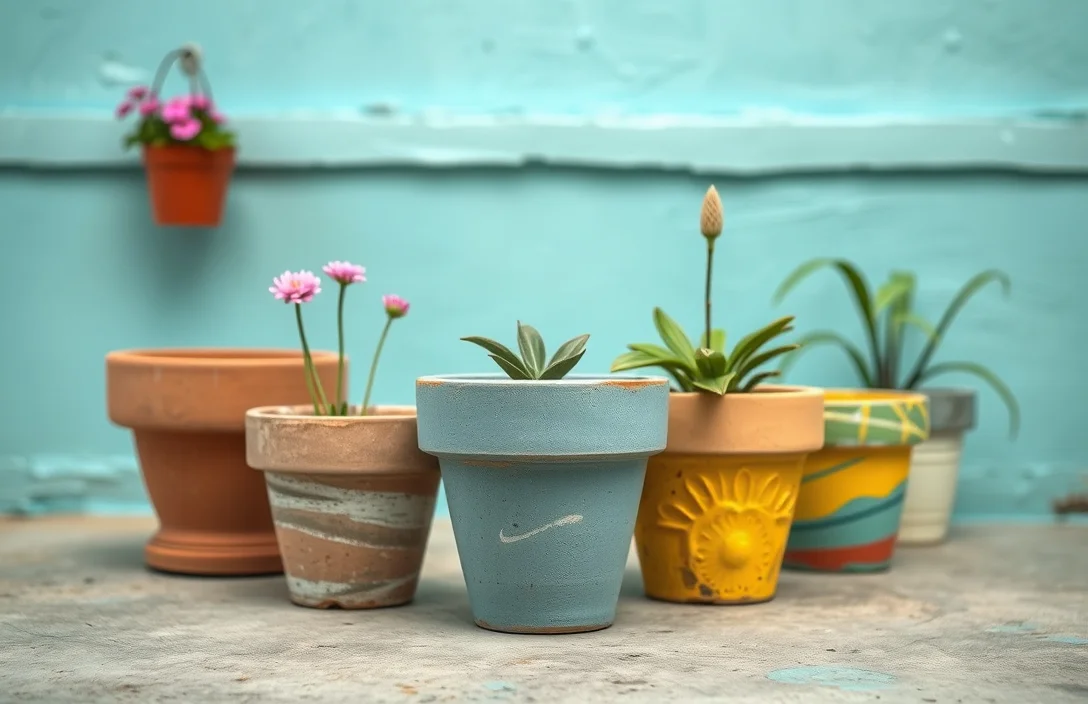 how to paint concrete flower pots with repeatable results - how to paint concrete flower pots?