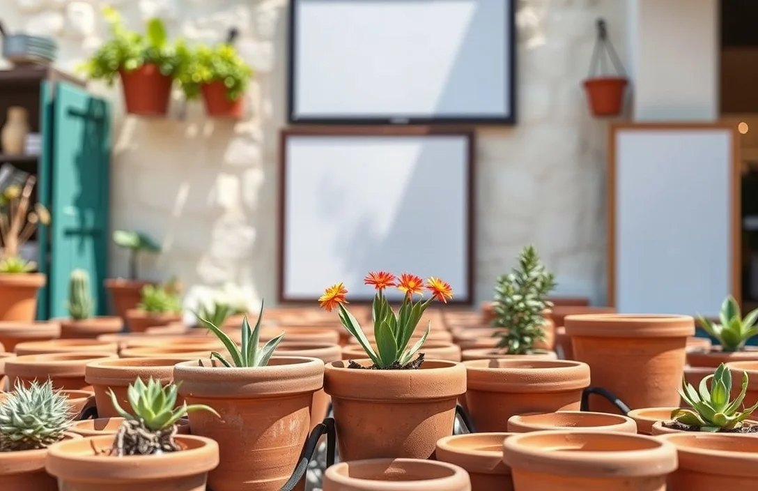 how to paint terracotta flower pots?