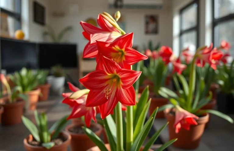 how to plant amaryllis bulbs in pots indoors?