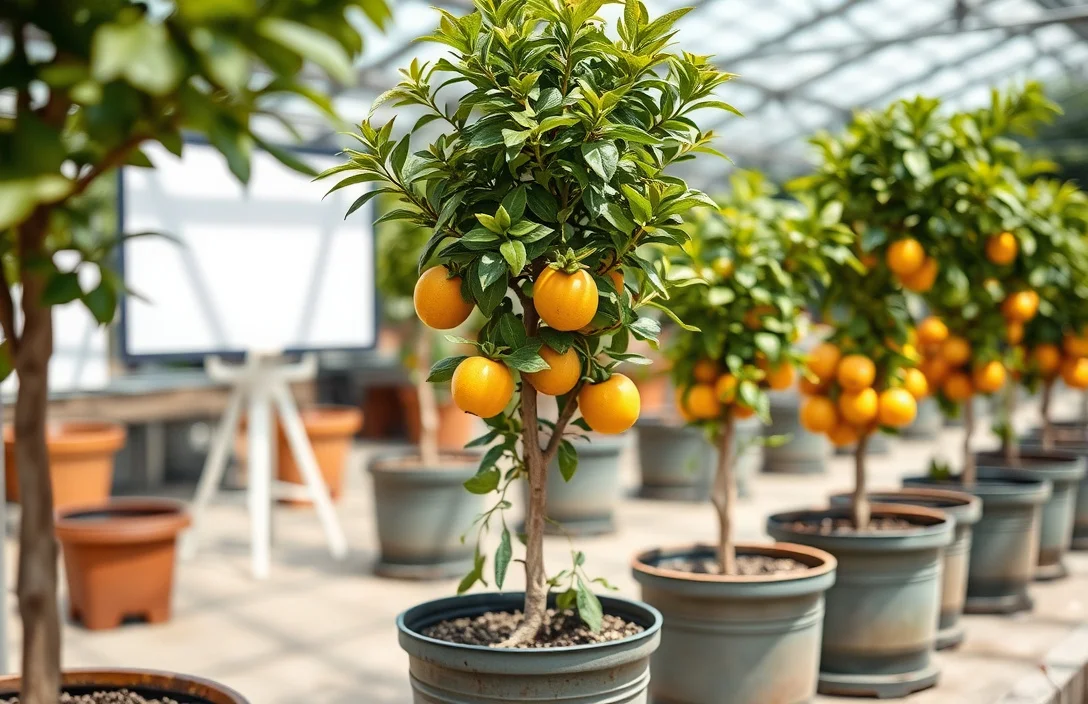 how to plant fruit trees in pots?