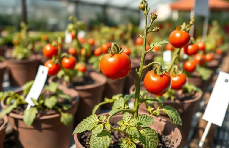 how to stake tomatoes in pots?