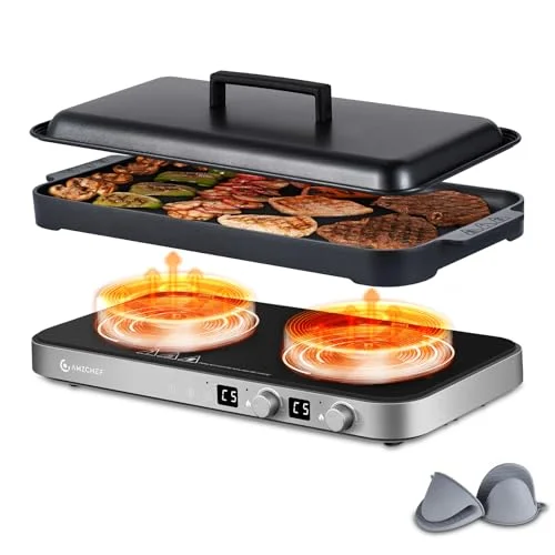 induction cooktop with 2 burners