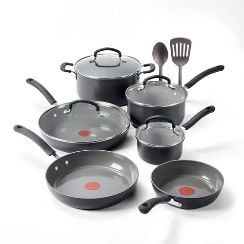 kitchenaid hard anodized ceramic cookware set 12 pieces