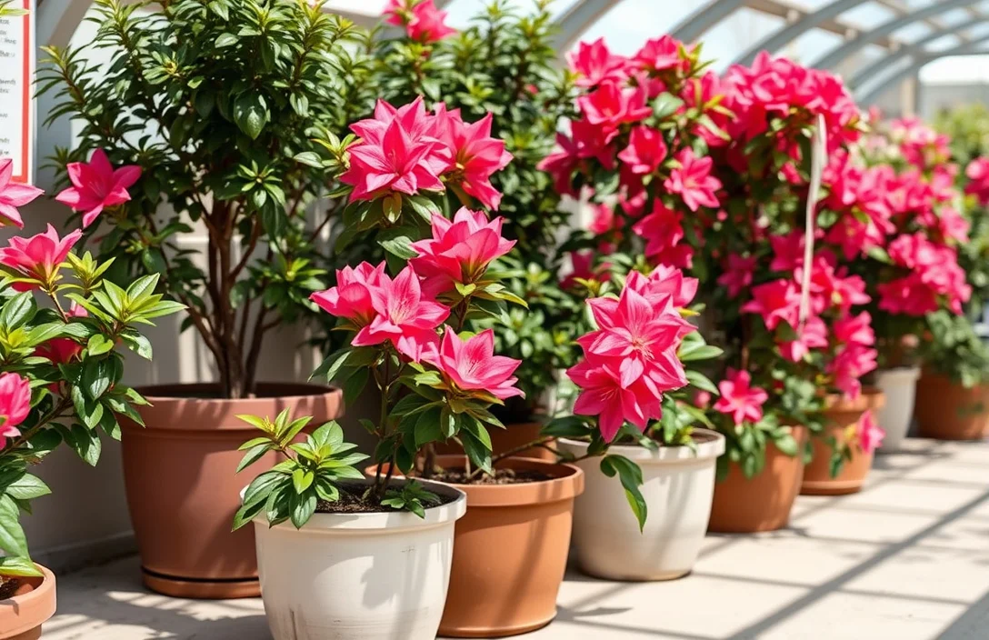 Light Requirements for Container-Grown Azaleas - can azaleas be planted in pots?