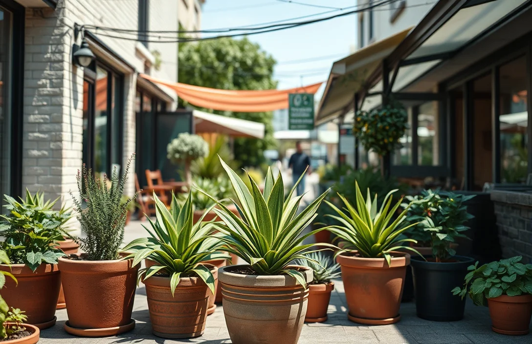 low maintenance plants for shallow pots outdoor