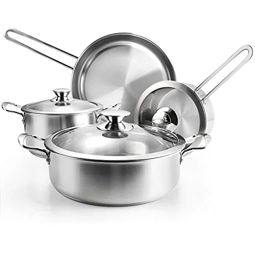 mainstays stainless steel cookware set