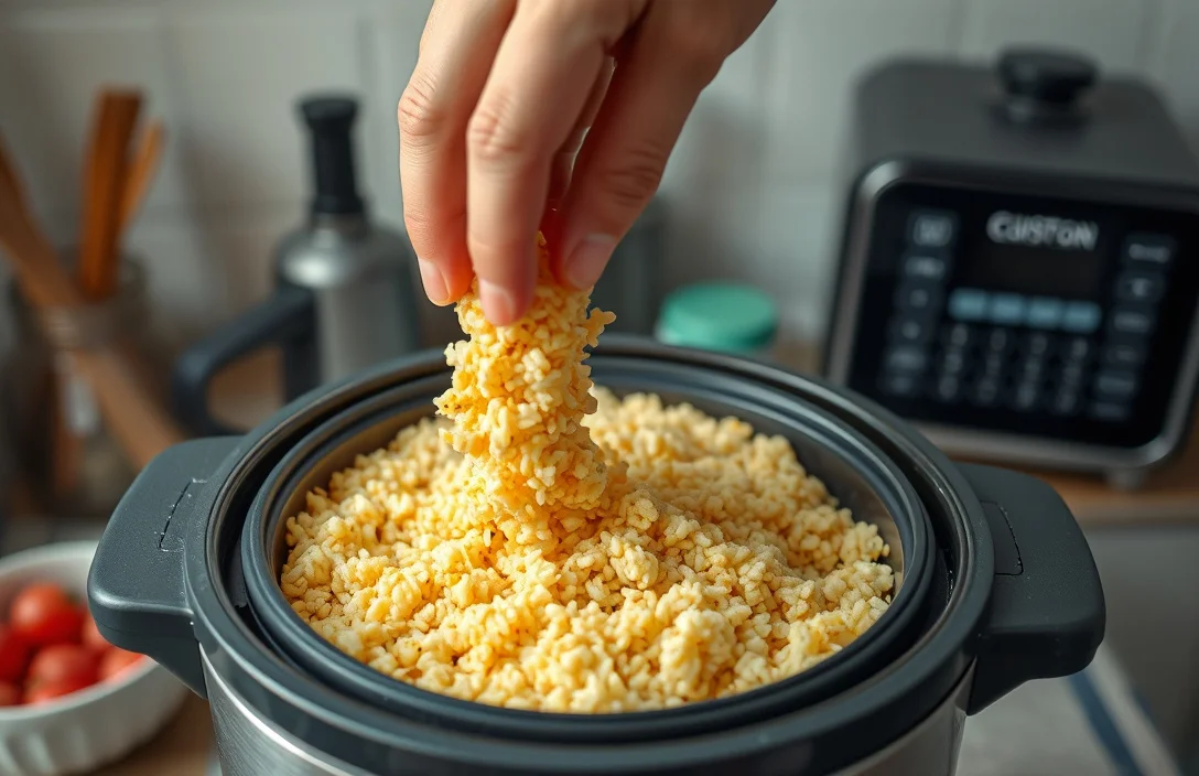 making couscous in a rice cooker