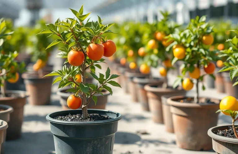 mini fruit trees in pots