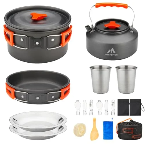 non stick camping cookware set