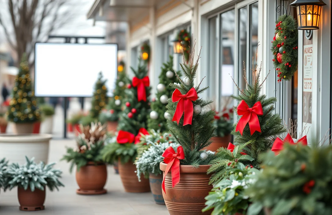 Options for outdoor christmas decorations - outdoor christmas decorations in pots