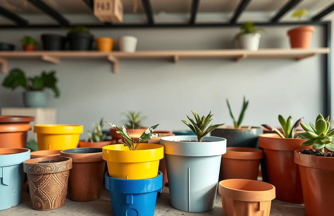 Options for Painting Plastic Pots - can you paint plastic pots?