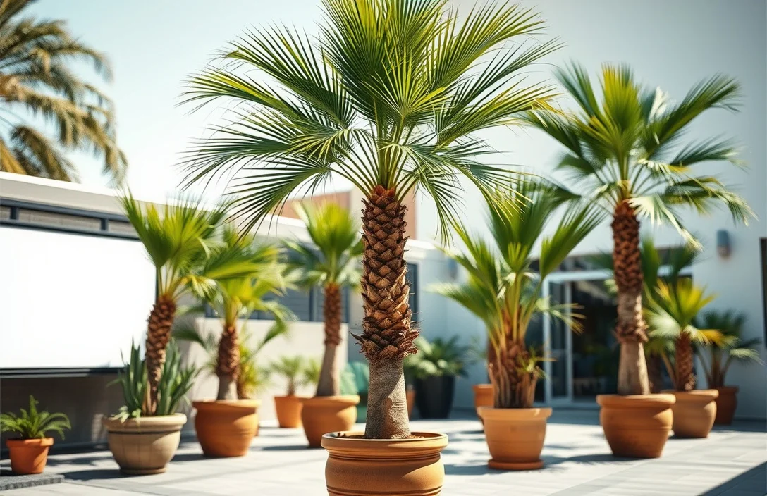 Options for Palm Trees in Pots Outdoors - palm trees in pots outdoors