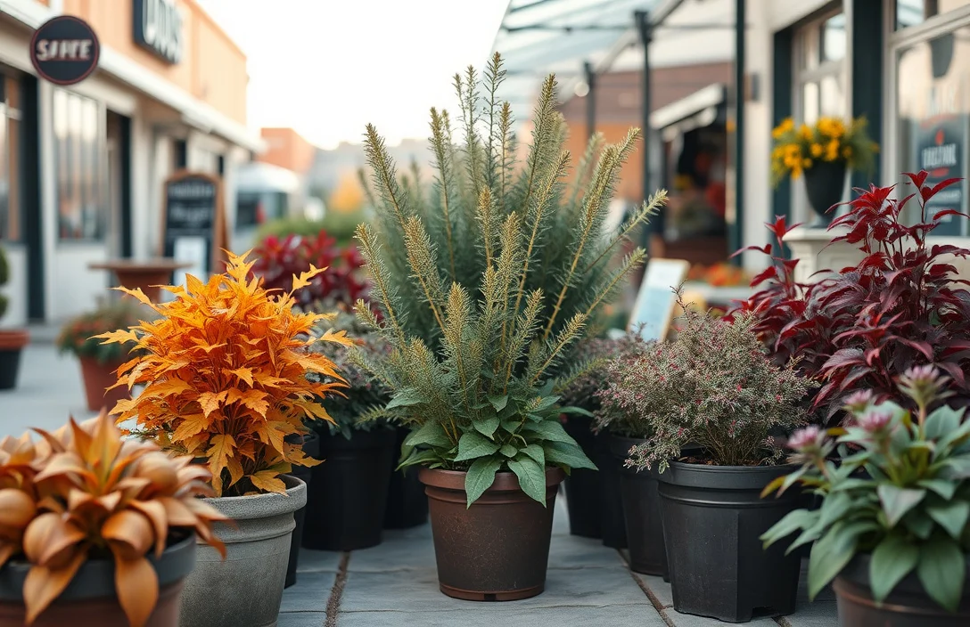 outdoor fall plants for pots