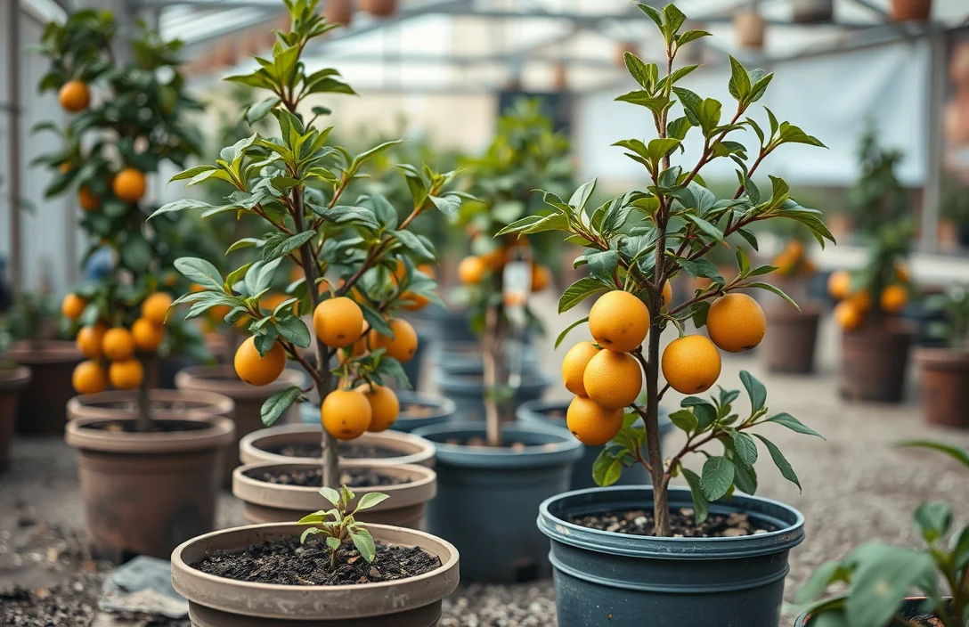 planting fruit trees in pots