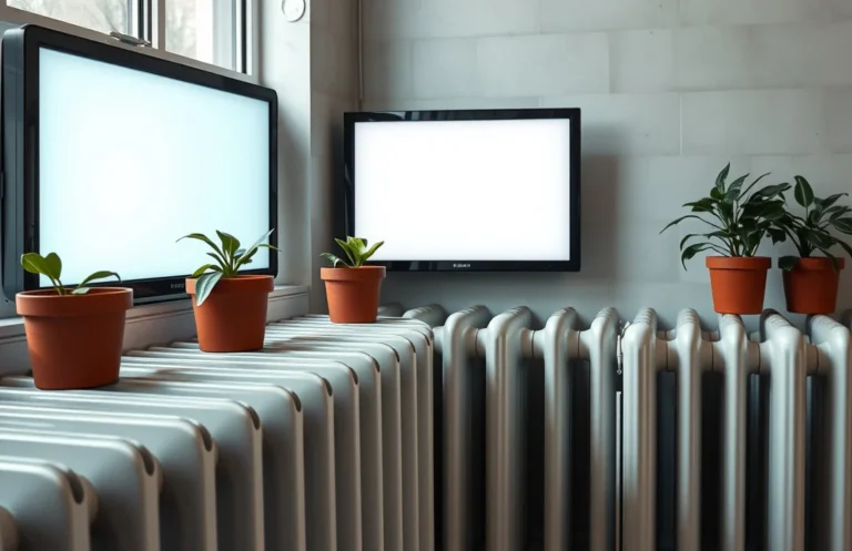 pots of water on radiators