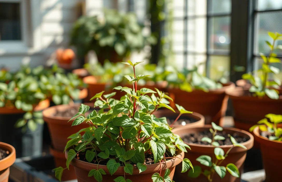 Practical light guide: - growing ivy outdoors in pots