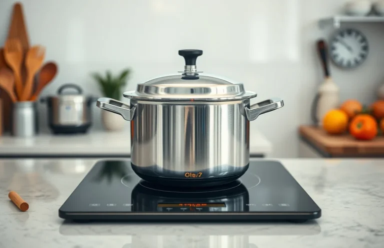 pressure cooker on induction cooktop