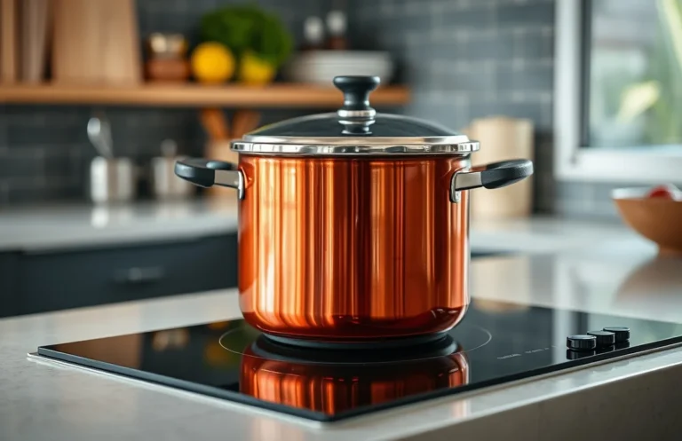 pressure cooker on induction stove