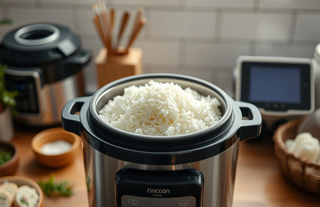rice in the rice cooker