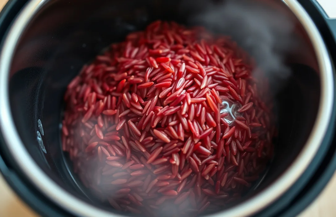 Rinse Time And Water Ratio For Red Rice - how to cook red rice in cooker?