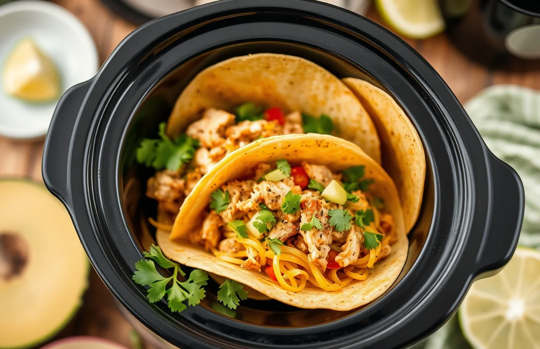 Slow-Cooker Chicken Tacos With Easy Seasoning - crock pot slow cooker made in usa