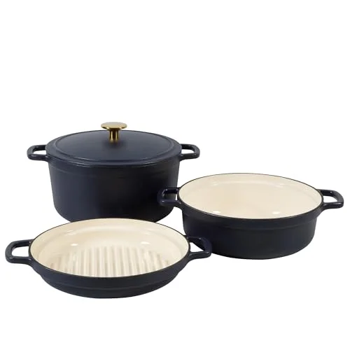 sur la table enameled cast iron stackable cookware set