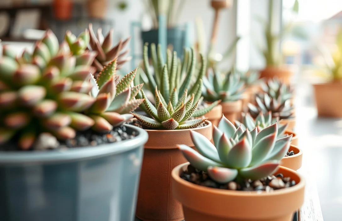 Things that matter most - pictures of succulents in pots