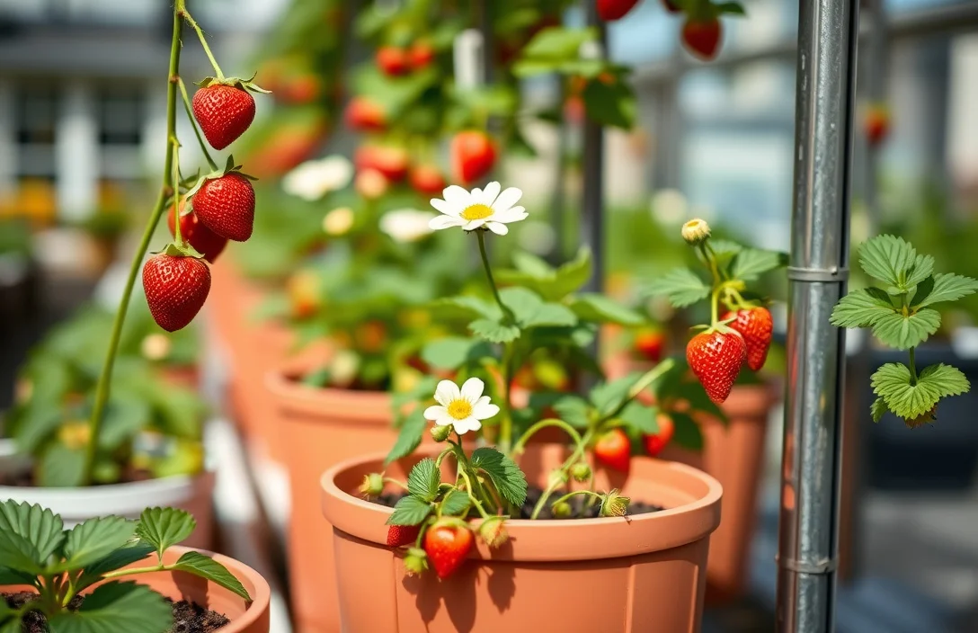 Tips for Planting and Spacing in Vertical Strawberry Pots - flowers to plant in strawberry pots