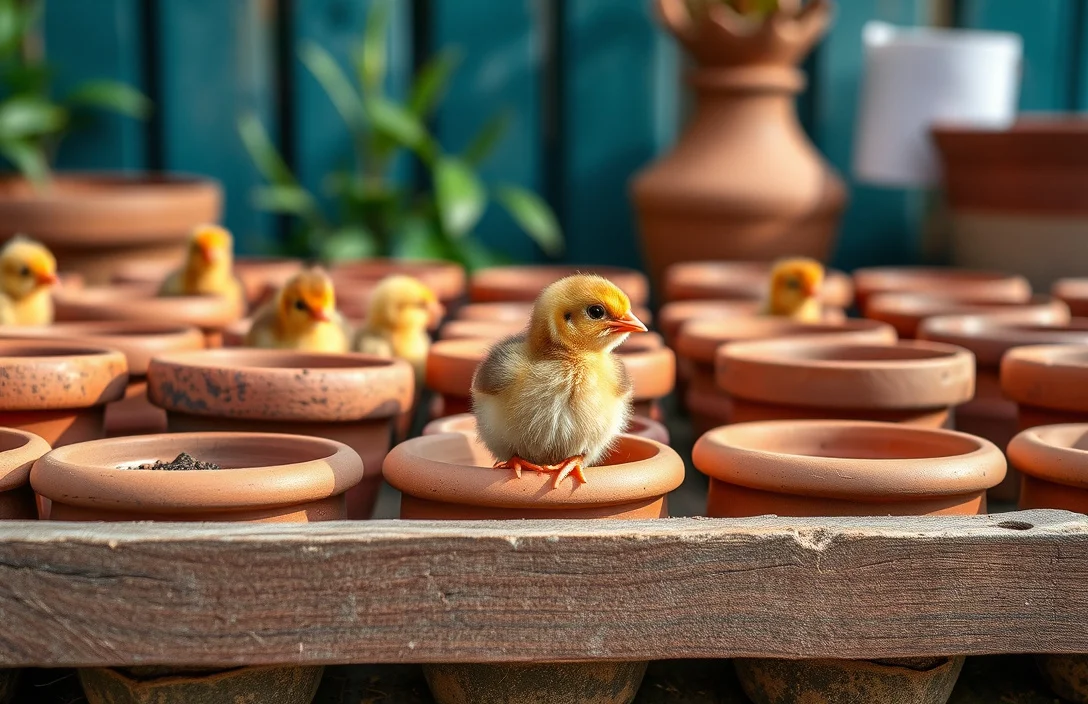 Use this sizing rule: - hens and chicks clay pots