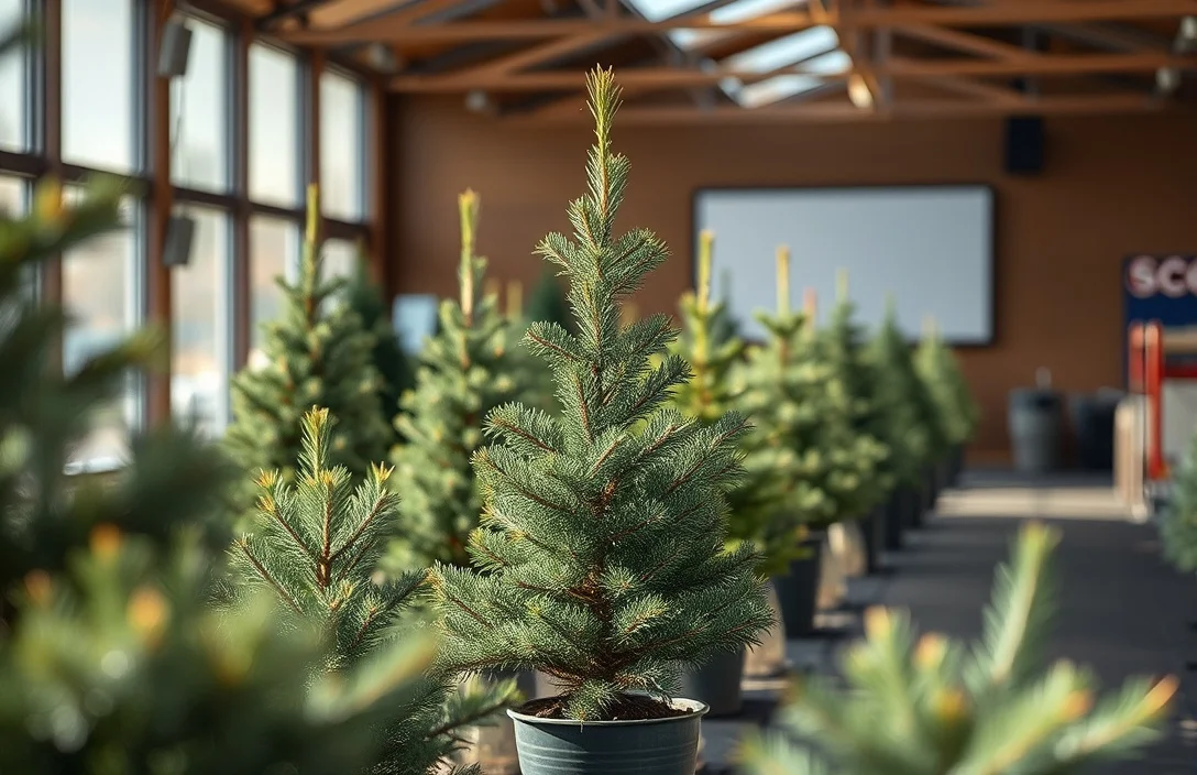 Watering Schedule to Prevent Needle Drop - christmas trees grown in pots