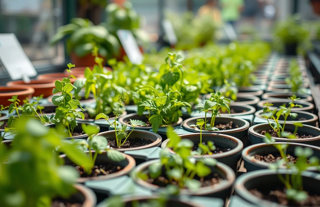 What Works - growing herbs in small pots