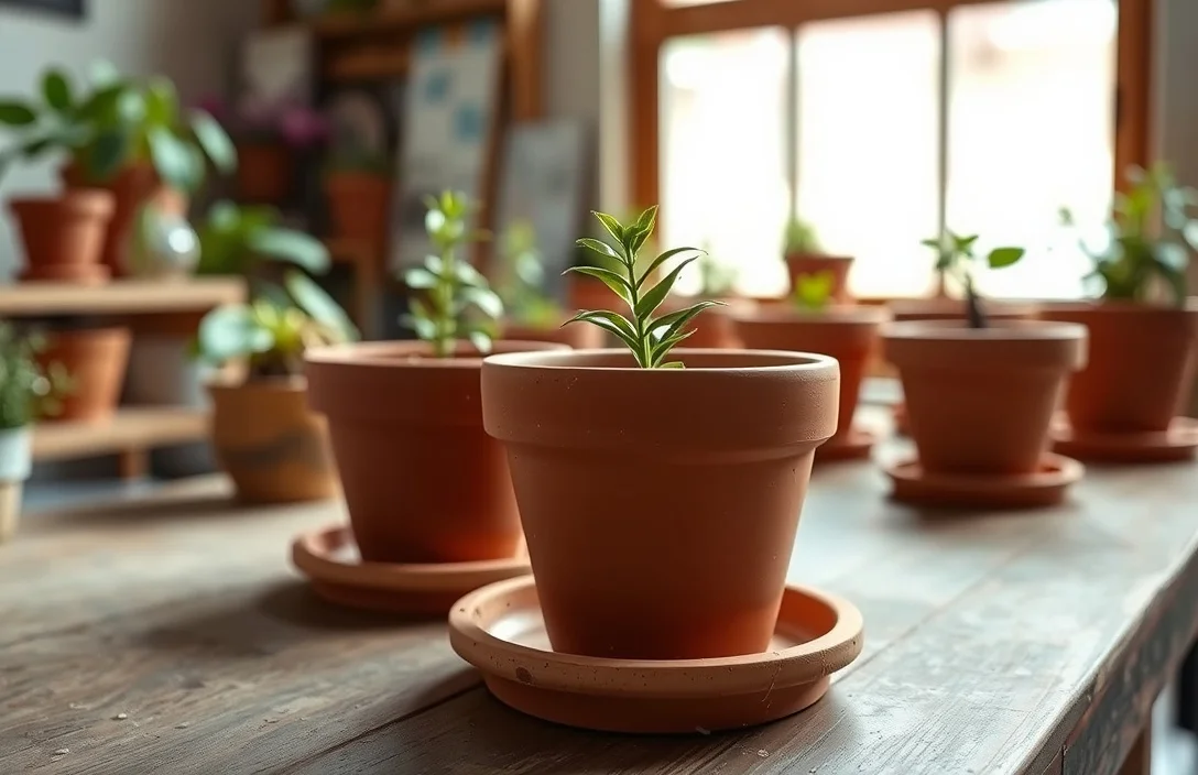 What works in practice - how to paint clay flower pots?