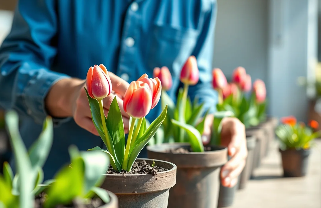 What works in practice - how do you plant tulips in a pots?