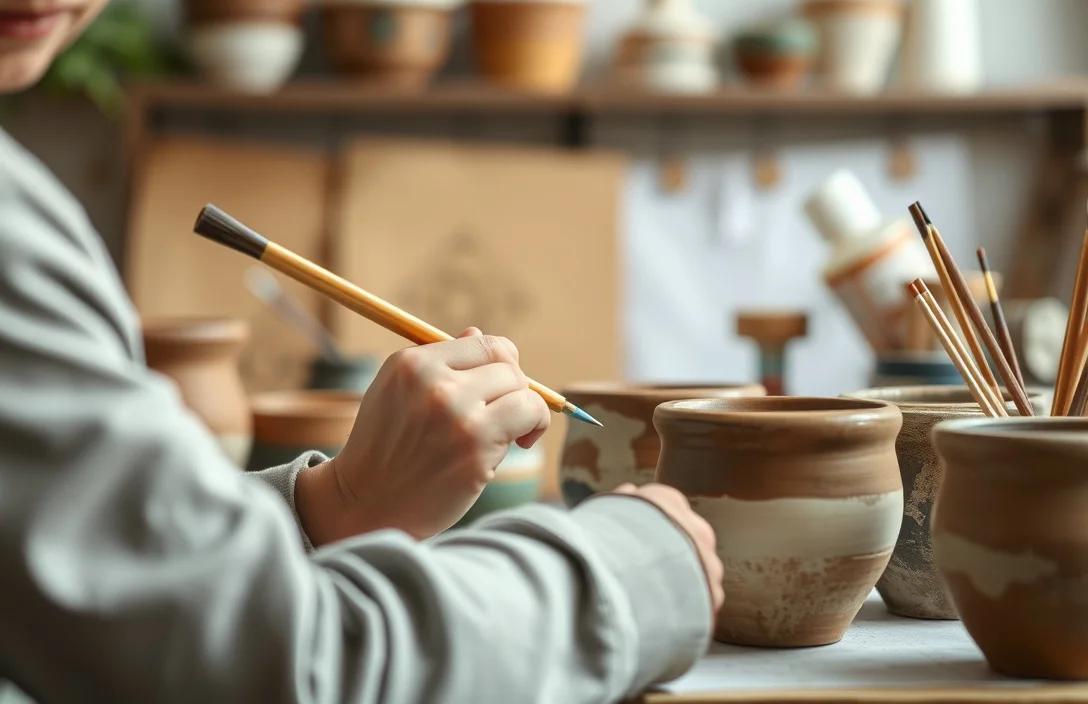 What works in practice - how to paint ceramic pots?