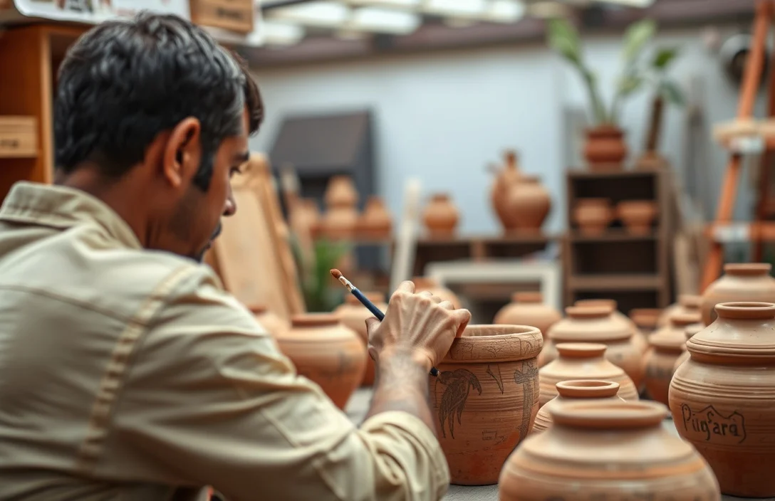 What works in practice - how to paint on clay pots?
